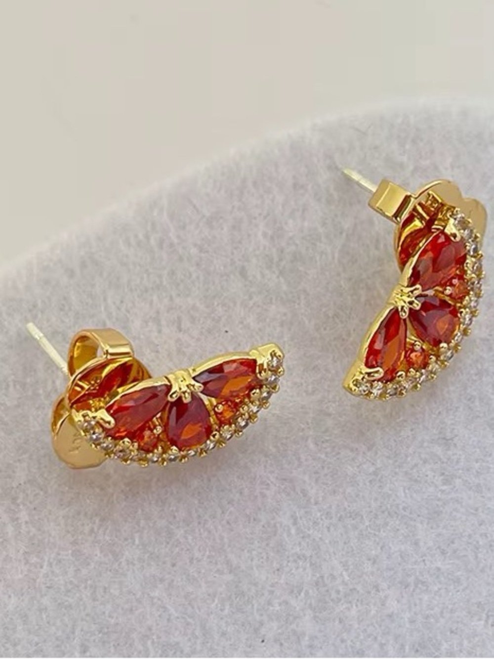 KATE SPADE NEW YORK โ ๏ธ FRUIT SALAD ORANGE SLICE CITRUS STUD EARRINGS ๐